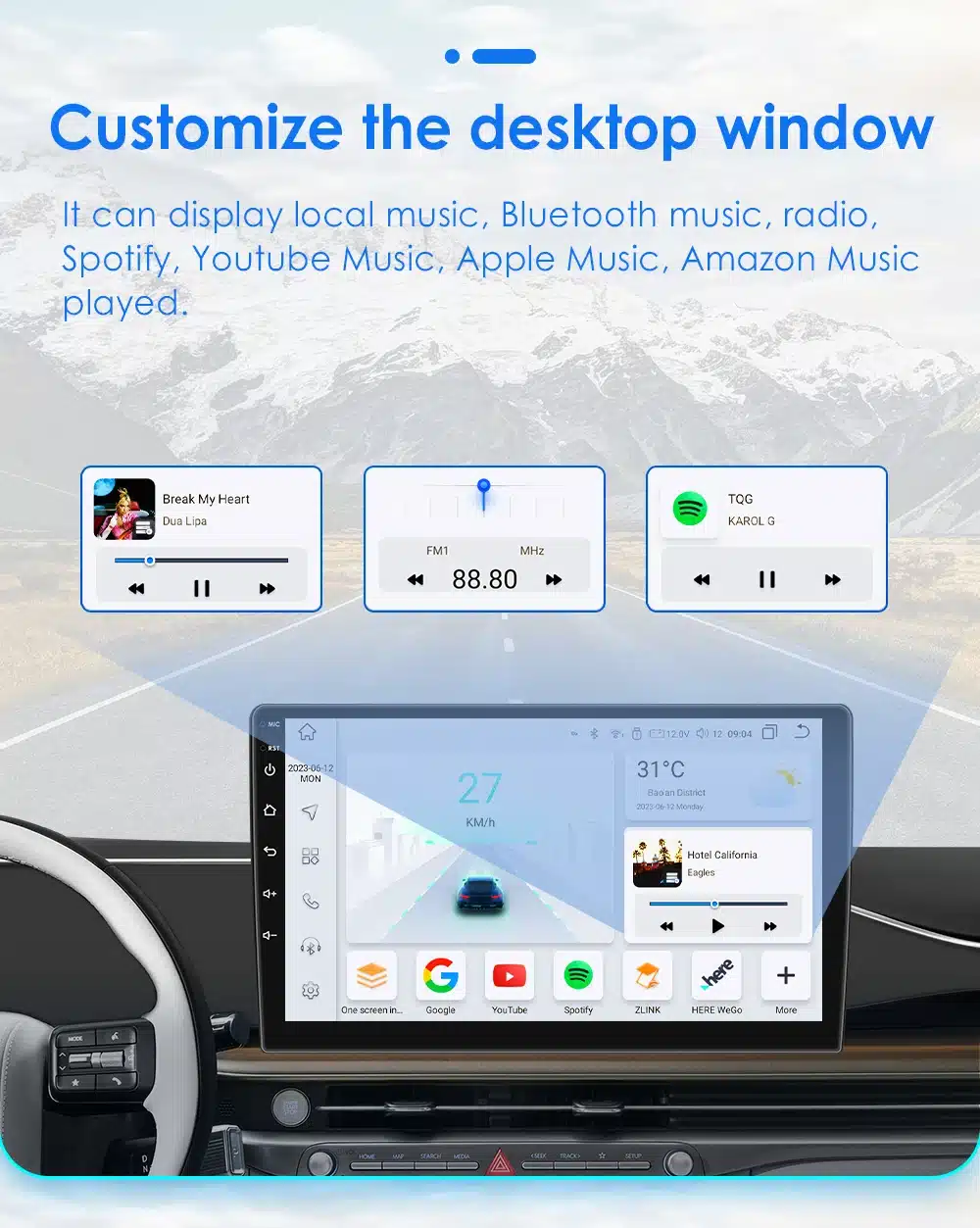 Autoraadio Android CarPlay Mercedes-Benz | kujundav pilt e-kaubamaja pildikogust