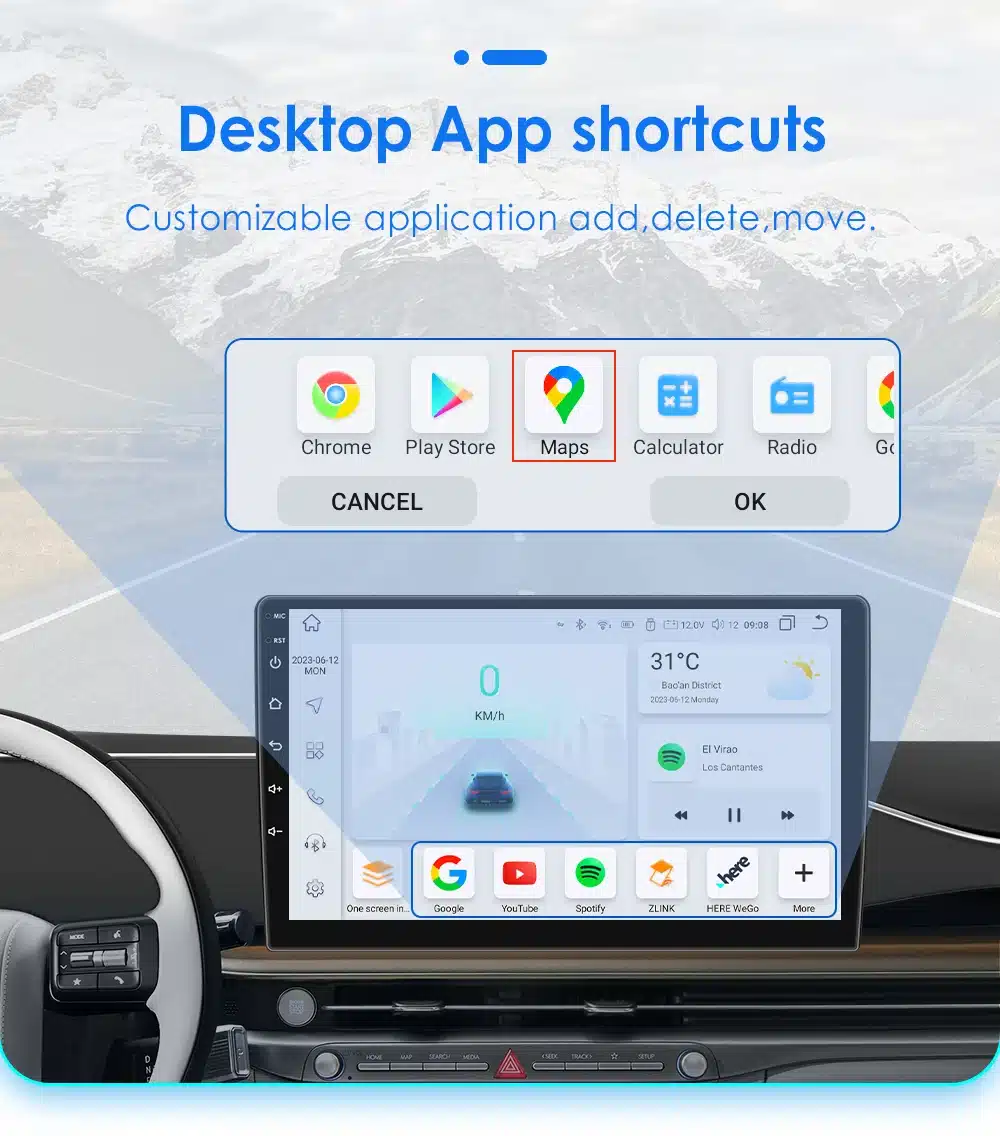 Autoraadio Android CarPlay Mercedes-Benz | kujundav pilt e-kaubamaja pildikogust