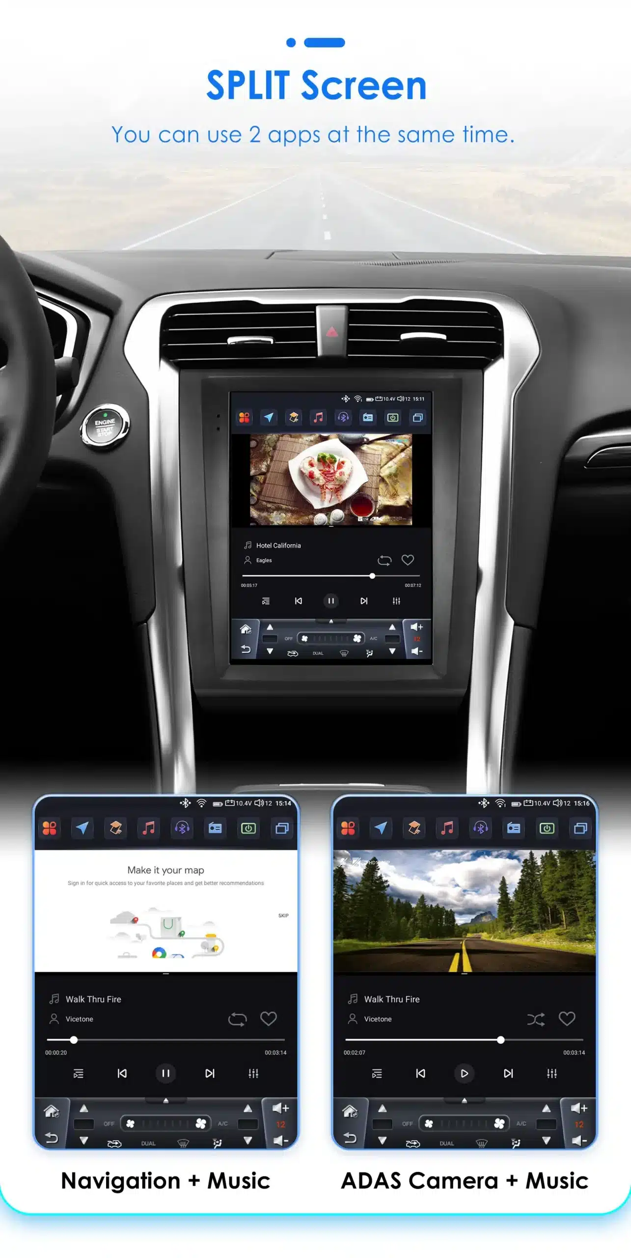 Autoraadio CarPlay Android Ford Fusion / Mondeo 2013-2019 | kujundav pilt e-kaubamaja pildikogust