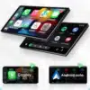 Multimeedia autoraadio CarPlay GPS Renault Captur 2016-2019 | E-pood Tootemaailm Multimeedia autoraadio CarPlay GPS Renault Captur 2016-2019 ekraanid kuvamas erinevaid rakendusi ja ikoonidega sujuvalt ühildumas Apple CarPlay ja Android Auto funktsioonidega, valge taust