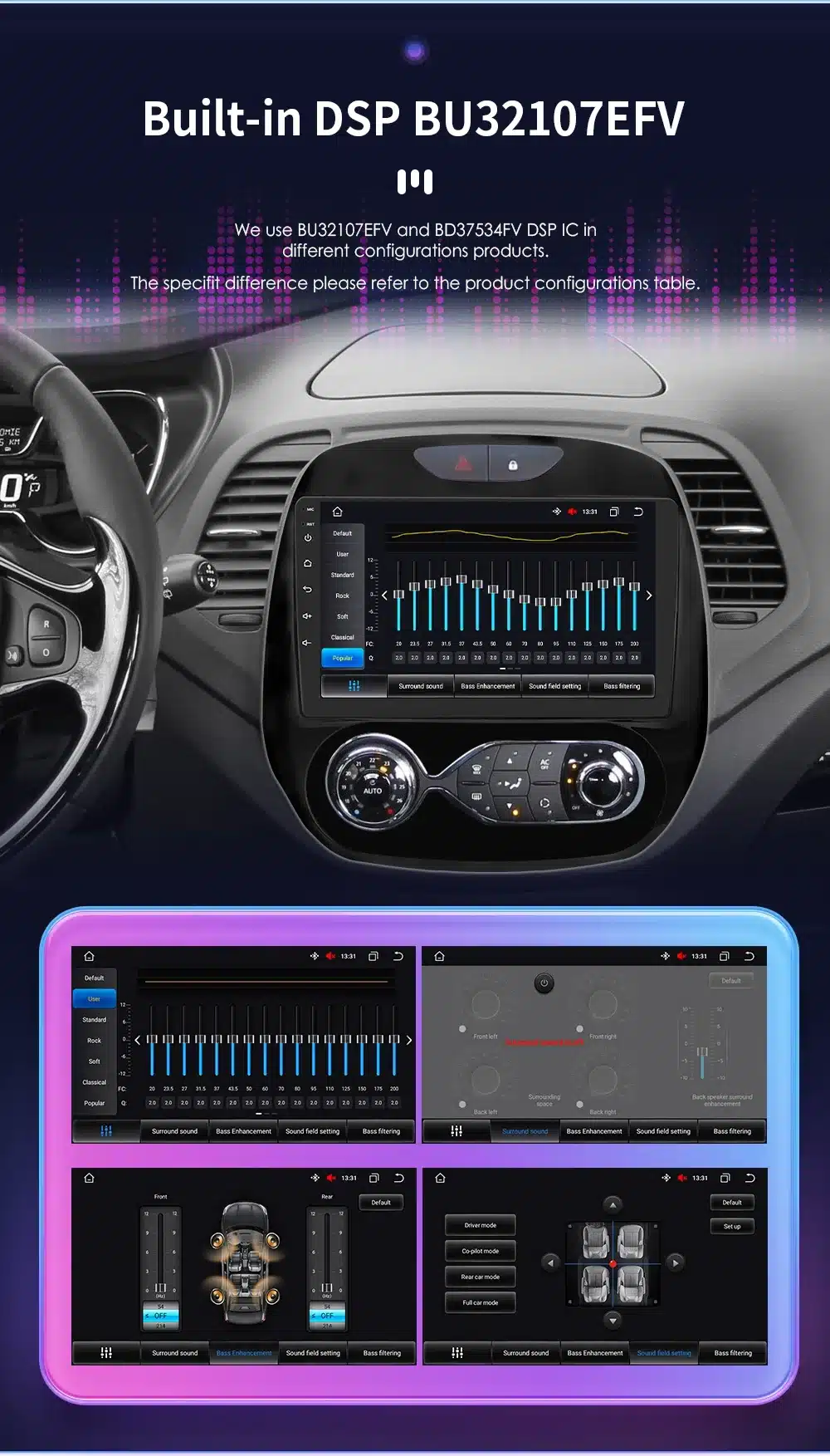 Multimeedia autoraadio CarPlay GPS Renault Captur 2016-2019 | kujundav pilt e-kaubamaja pildikogust