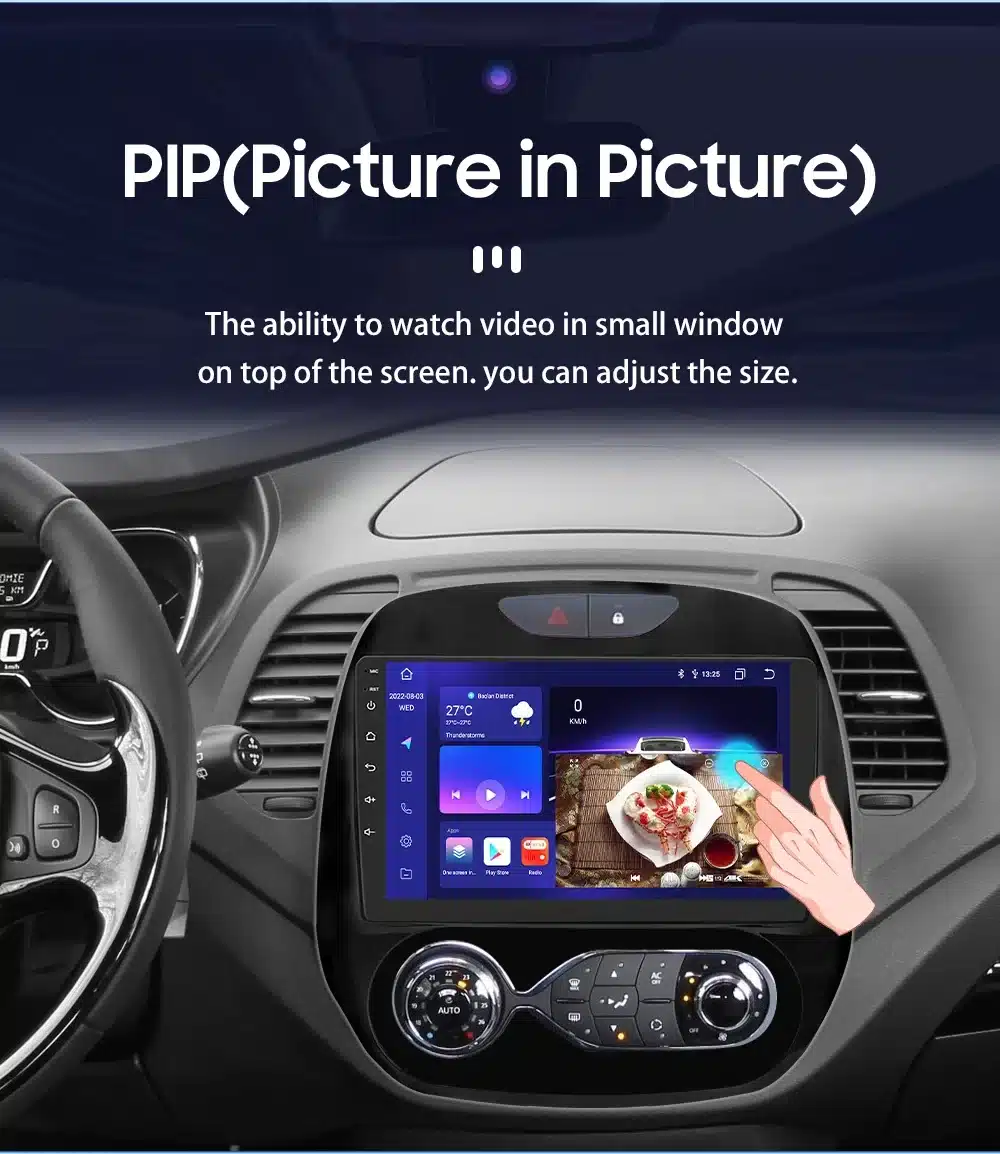 Multimeedia autoraadio CarPlay GPS Renault Captur 2016-2019 | kujundav pilt e-kaubamaja pildikogust