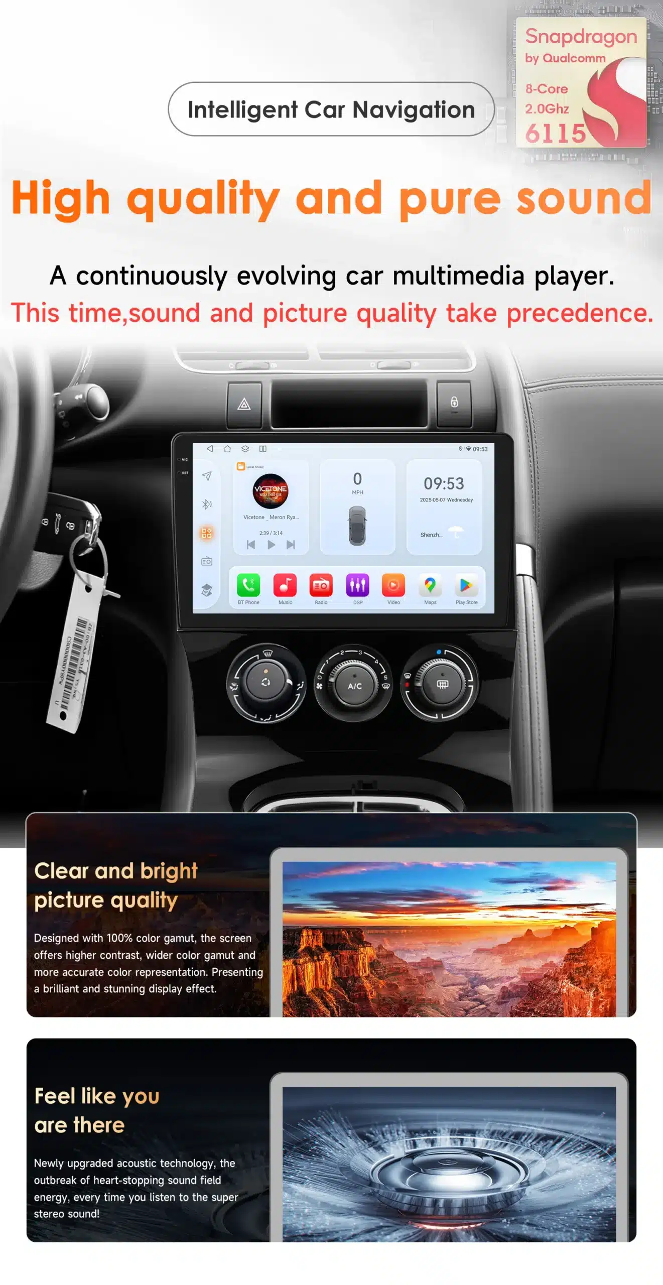 Android automakk GPS Peugeot 3008 (2009-2015) | kujundav pilt e-kaubamaja pildikogust