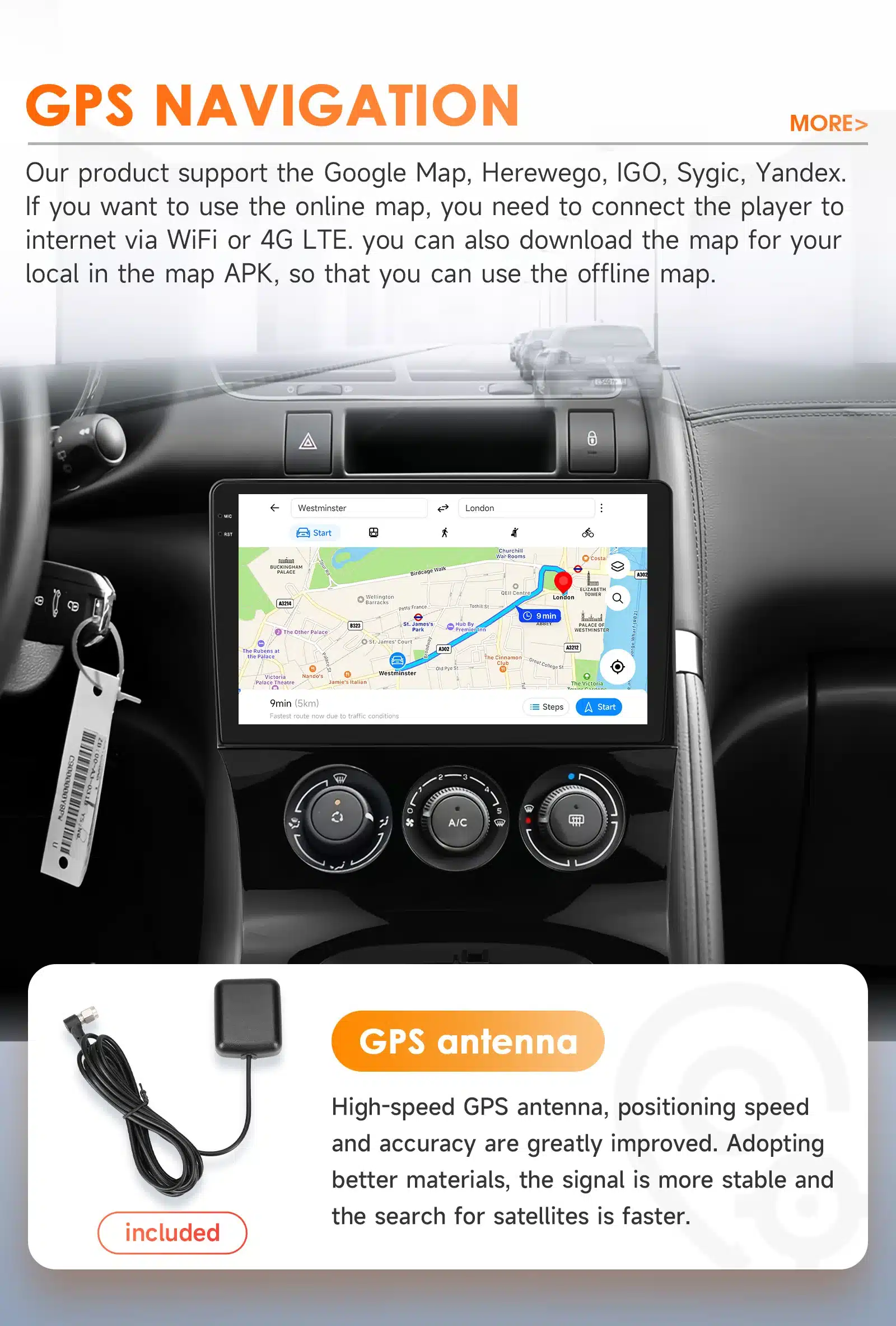 Android automakk GPS Peugeot 3008 (2009-2015) | kujundav pilt e-kaubamaja pildikogust