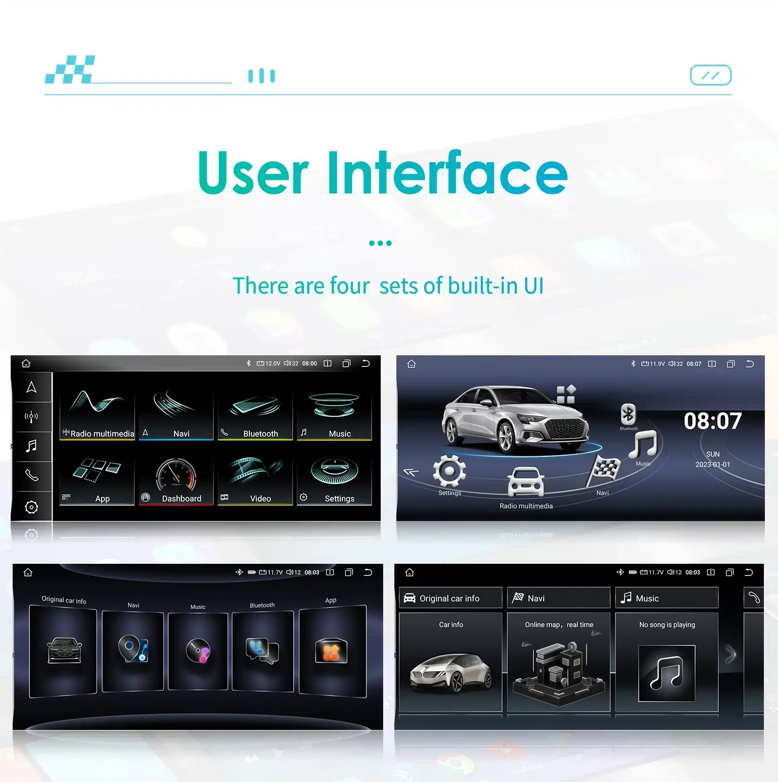 Juhtmevaba CarPlay auto raadio Audi A4-le, GPS ja 4G | kujundav pilt e-kaubamaja pildikogust