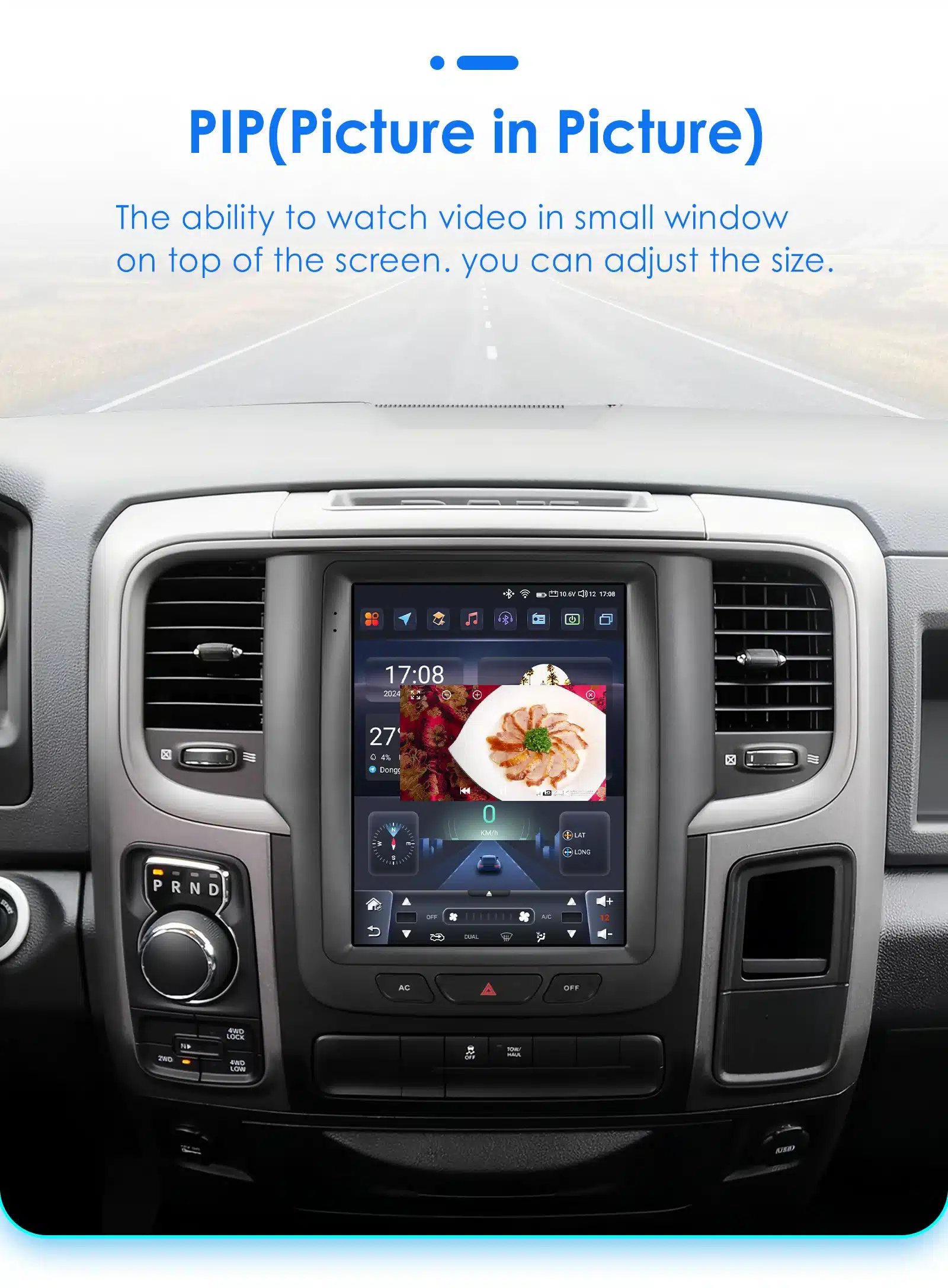 Dodge RAM CarPlay multimeediakeskus | kujundav pilt e-kaubamaja pildikogust