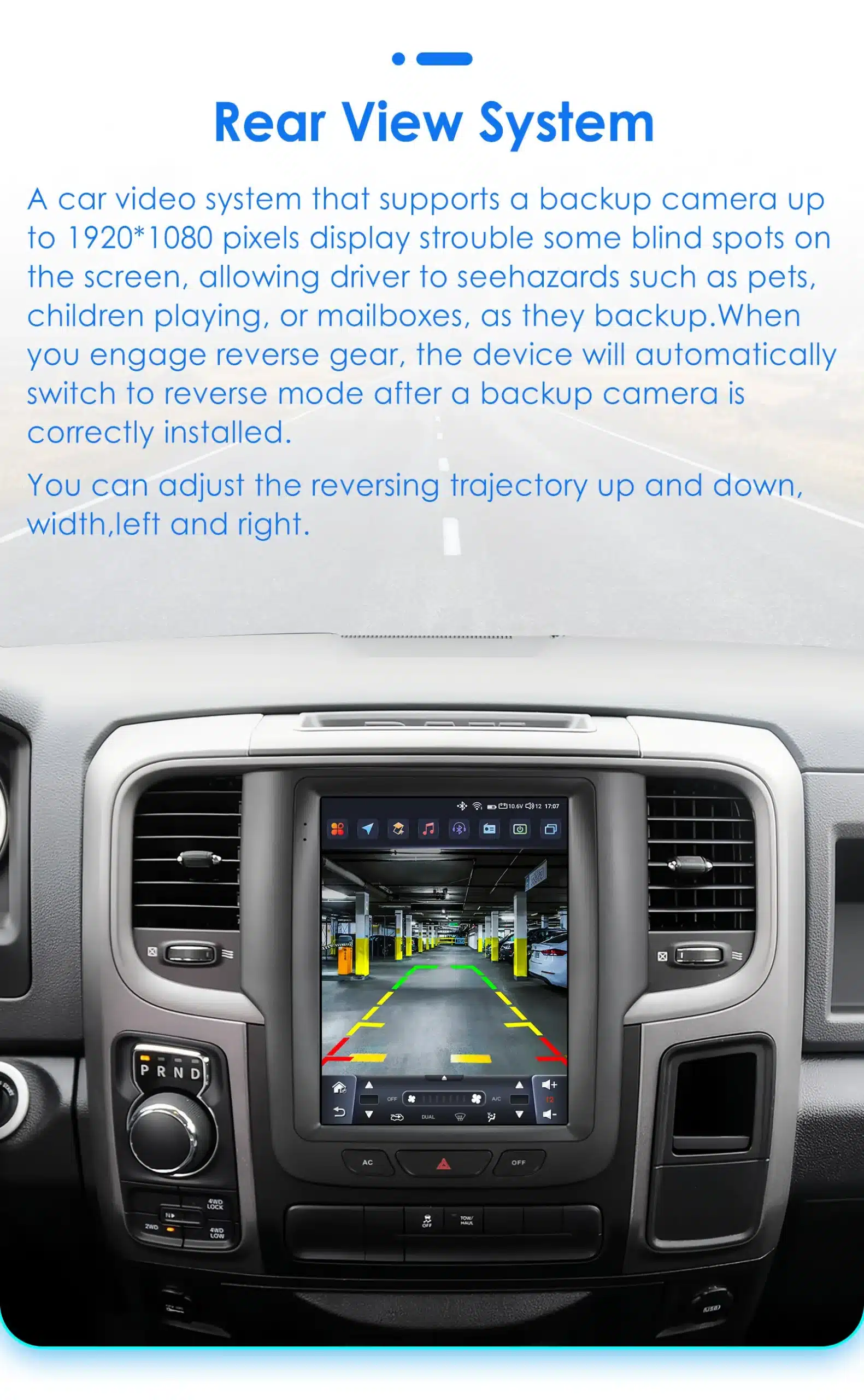 Dodge RAM CarPlay multimeediakeskus | kujundav pilt e-kaubamaja pildikogust