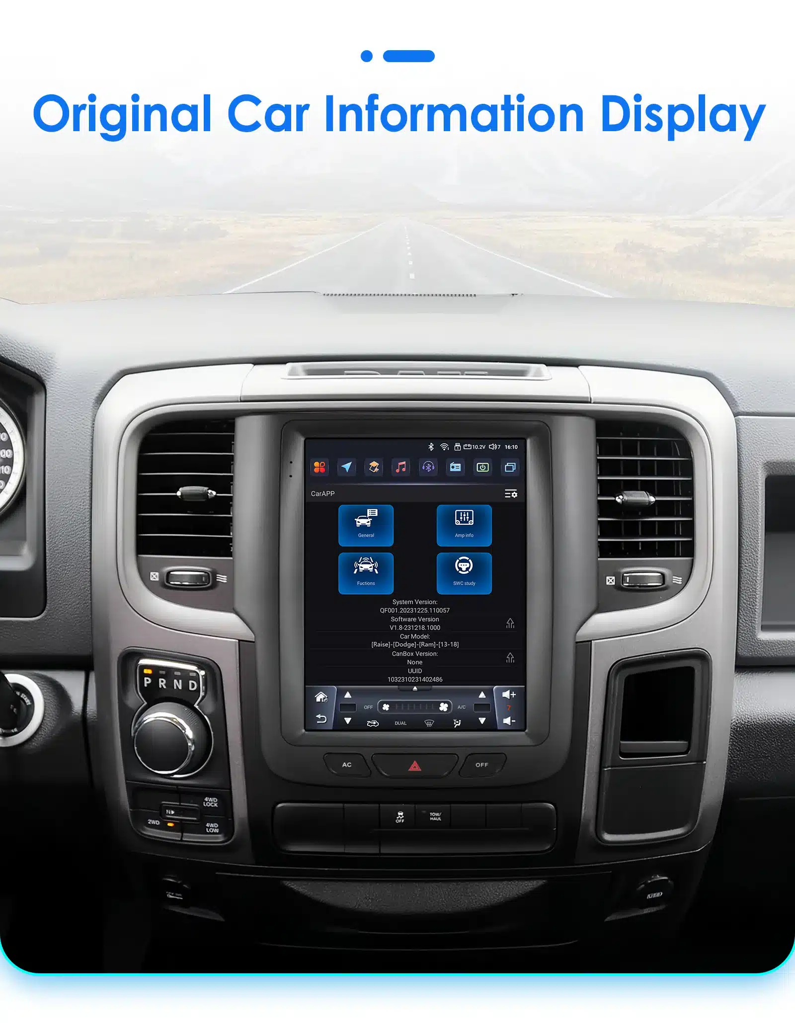 Dodge RAM CarPlay multimeediakeskus | kujundav pilt e-kaubamaja pildikogust