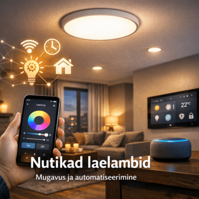 Nutikad laelambid: Nutivalgustus-mugavus ja automatiseerimine | E-pood Tootemaailm Nutikas laelamp ruumi juhtimisrakendusega