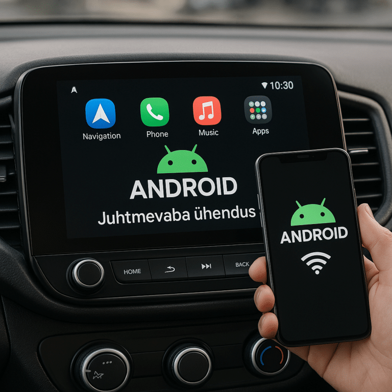 Android autoraadiod: Juhtmevaba ühendus | E-pood Tootemaailm Android juhtmevaba ühendus autos