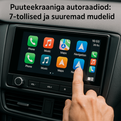 Puuteekraaniga autoraadiod: 7-tollised ja suuremad mudelid | E-pood Tootemaailm Puuteekraaniga autoraadio navigatsiooni avamine
