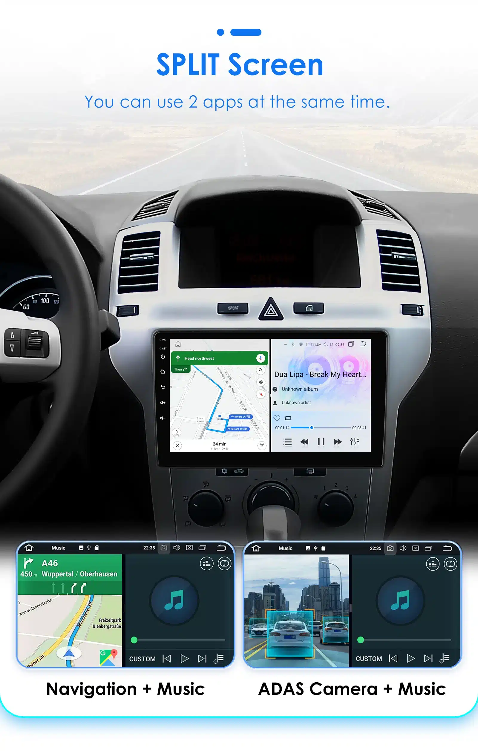 2DIN Android Auto 4G GPS Nissani autoraadio | kujundav pilt e-kaubamaja pildikogust