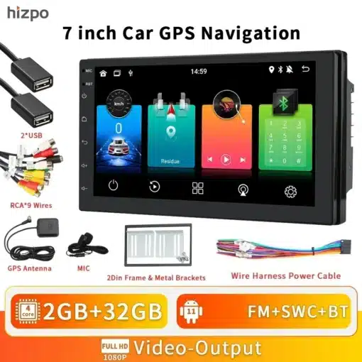 2DIN Android Auto 4G GPS Nissani autoraadio | E-pood Tootemaailm 2DIN Android Auto 4G GPS Nissani autoraadio