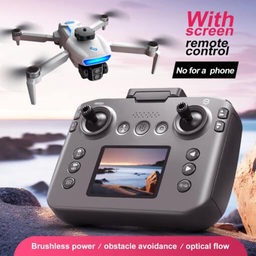 gps droon s181 must harjadeta takistuste vältimisega | E-pood Tootemaailm GPS Drone S181 Drone Brushless One-Key Return Intelligent Obstacle Avoidance Quadcopter koos kaugjuhtimispuldiga kivisel rannal, taustal merevaade