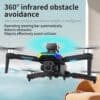 droon F168 süsinikkiud takistuste vältimine | E-pood Tootemaailm Drone F168 Brushless Optical Flow Obstacle Avoidance Aerial Photography Quadcopter, musta värvi, lendab siseruumides heleduse ja infrapunatundliku süsteemiga. Droonil on kompaktsed harjavabad mootorid ja nutikas pistevajutuse juhtimine.