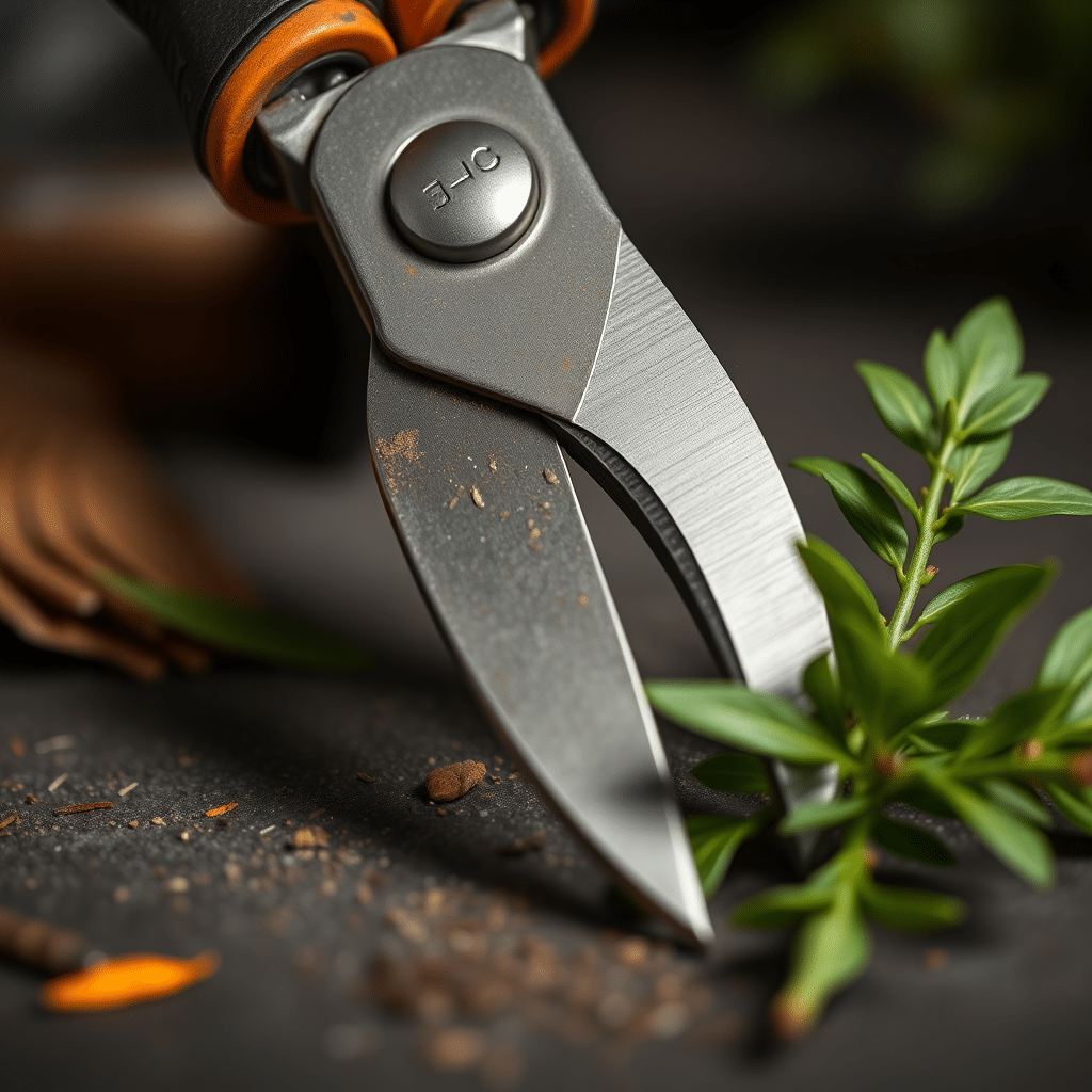 Bypass- ja anvil-aiakääride terade võrdlus värske oksa kõrval