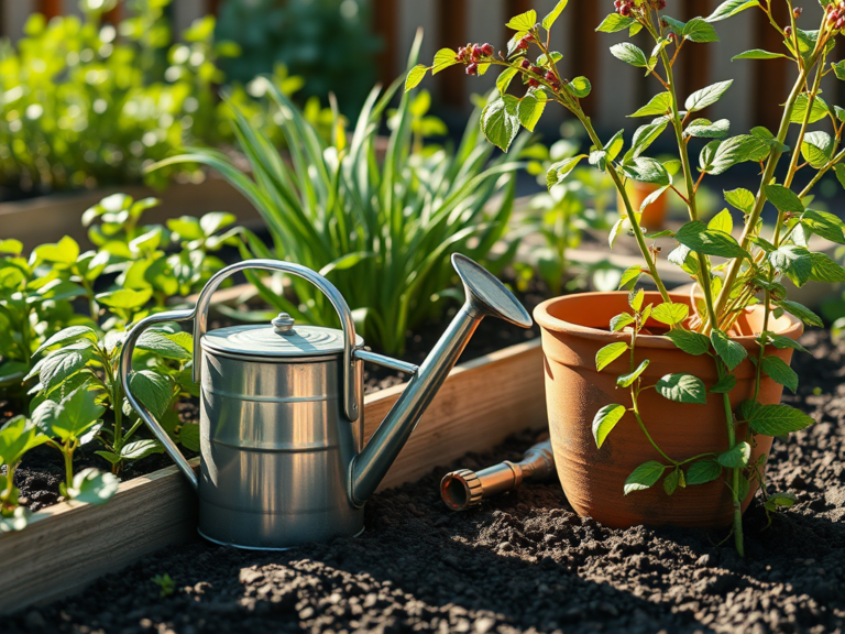 Kastmiskann aias: valik, kasutus ja hooldus | E-pood Tootemaailm Kastmiskann aias peenarde kõrval