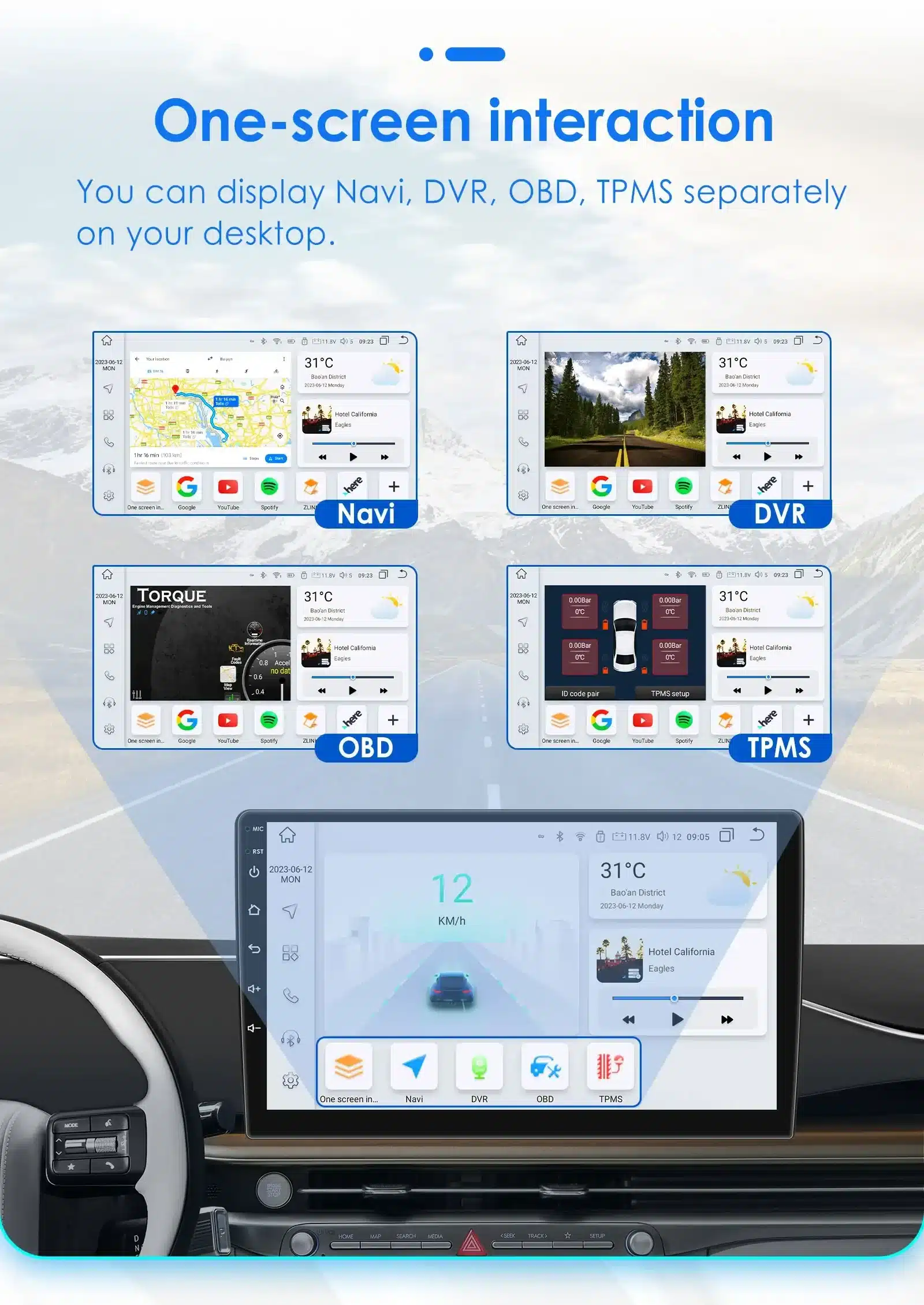 2 Din Android raadio CarPlay Hyundai Santa Fe 2013-2017 | kujundav pilt e-kaubamaja pildikogust