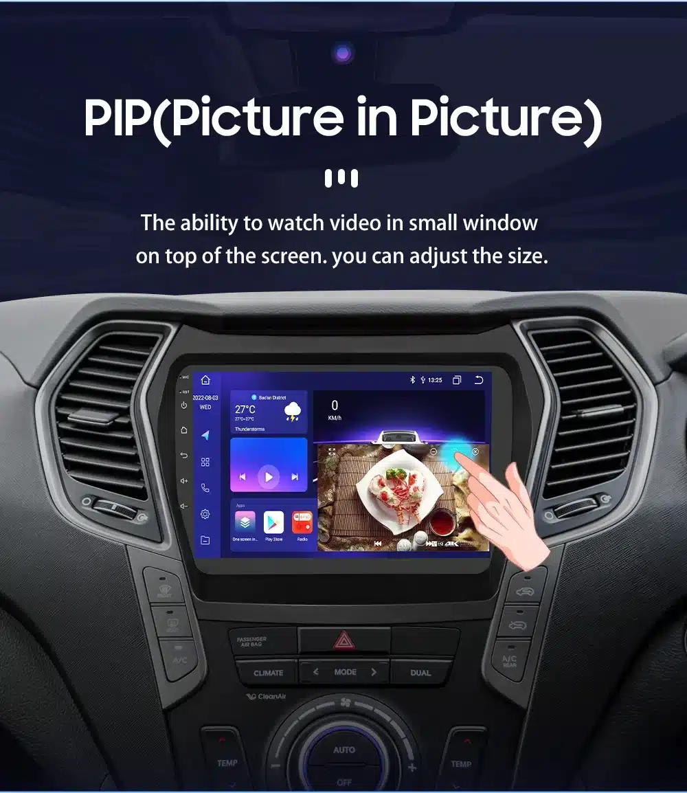 2 Din Android raadio CarPlay Hyundai Santa Fe 2013-2017 | kujundav pilt e-kaubamaja pildikogust