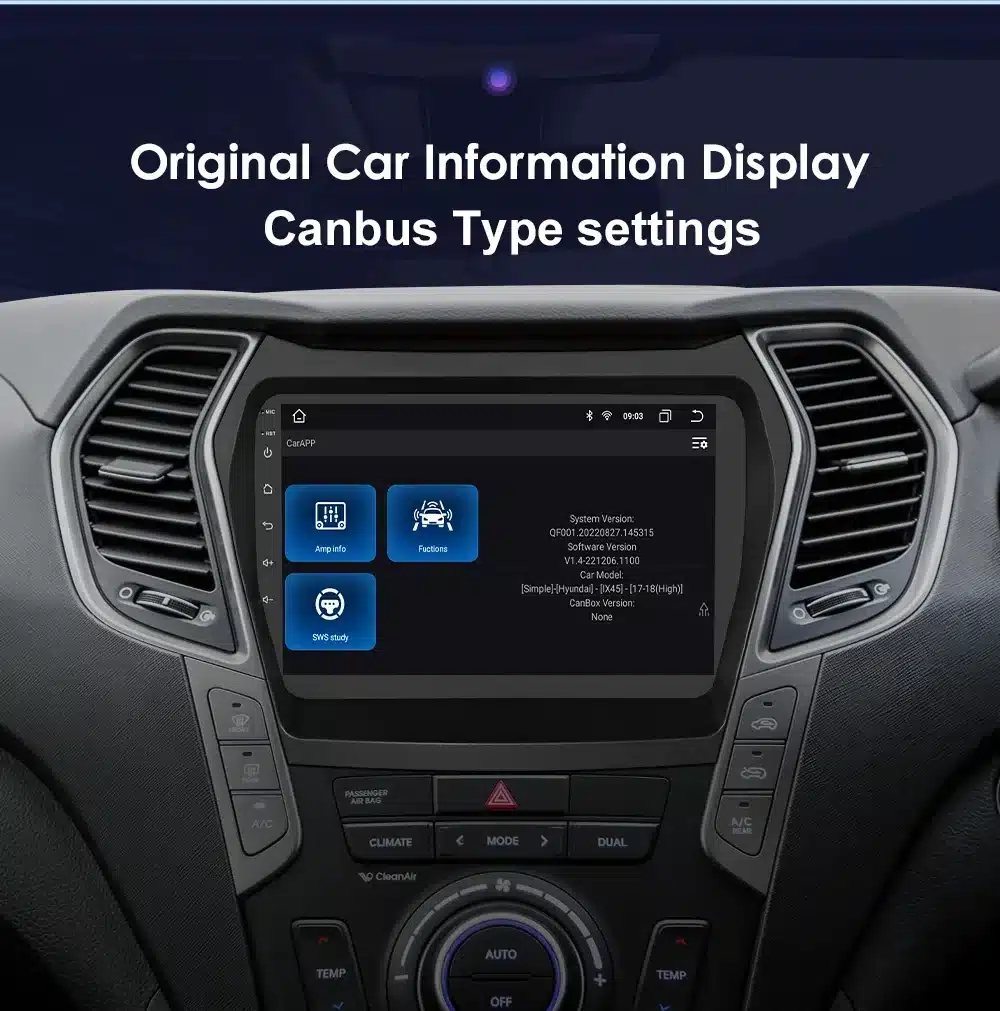 2 Din Android raadio CarPlay Hyundai Santa Fe 2013-2017 | kujundav pilt e-kaubamaja pildikogust