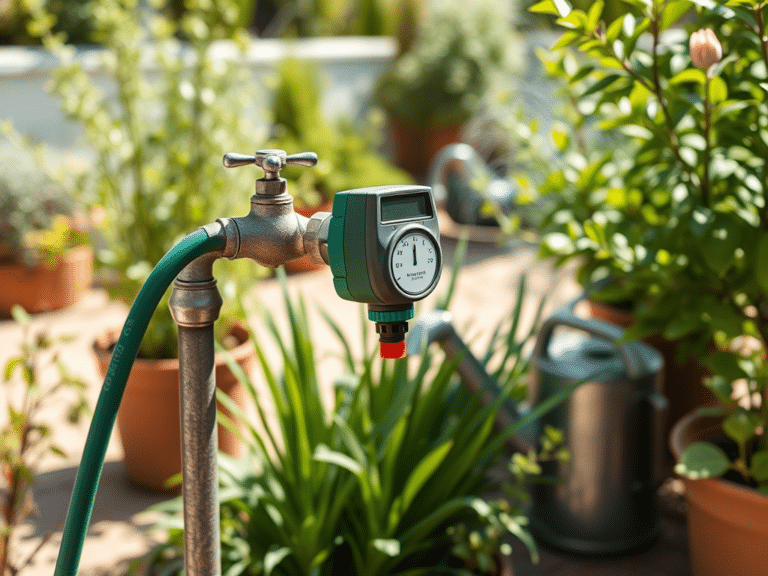 Aia kastmise taimer: kuidas valida ja kasutada | E-pood Tootemaailm Aia kastmise taimer vooliku ja kraani küljes aias