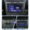 Android autoraadio Opel Astra H J Vectra Vauxhall Antara Zafira Corsa Vivaro Meriva Veda | E-pood Tootemaailm Auto armatuurlaud koos paigaldatud Android autoraadioga Opel Astra H J Vectra Vauxhall Antara Zafira Corsa Vivaro Meriva Veda, ekraanil nähtav kasutajaliides ja navigeerimise ikoonid.