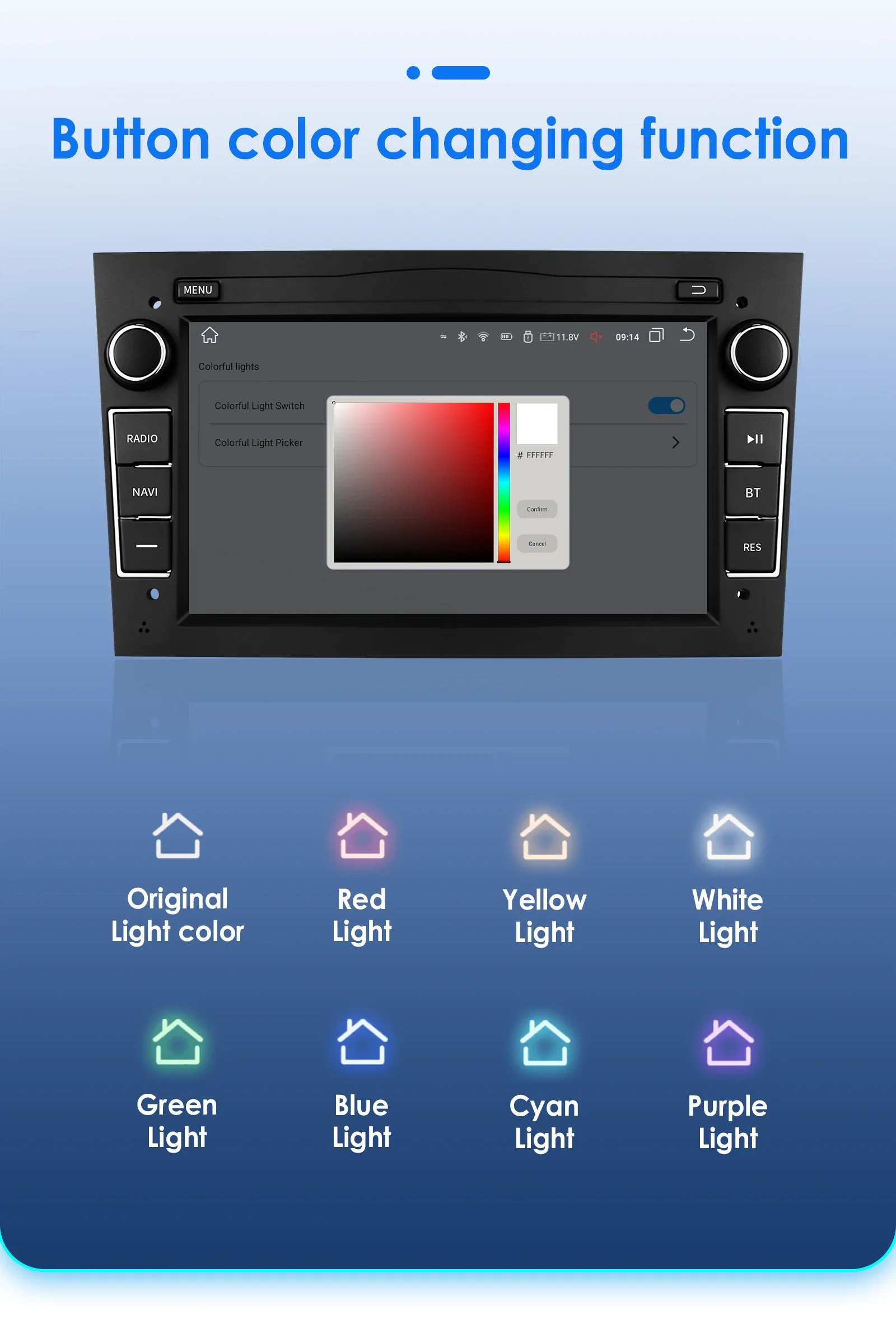 Android autoraadio Opel Astra H J Vectra Vauxhall Antara Zafira Corsa Vivaro Meriva Veda | kujundav pilt e-kaubamaja pildikogust