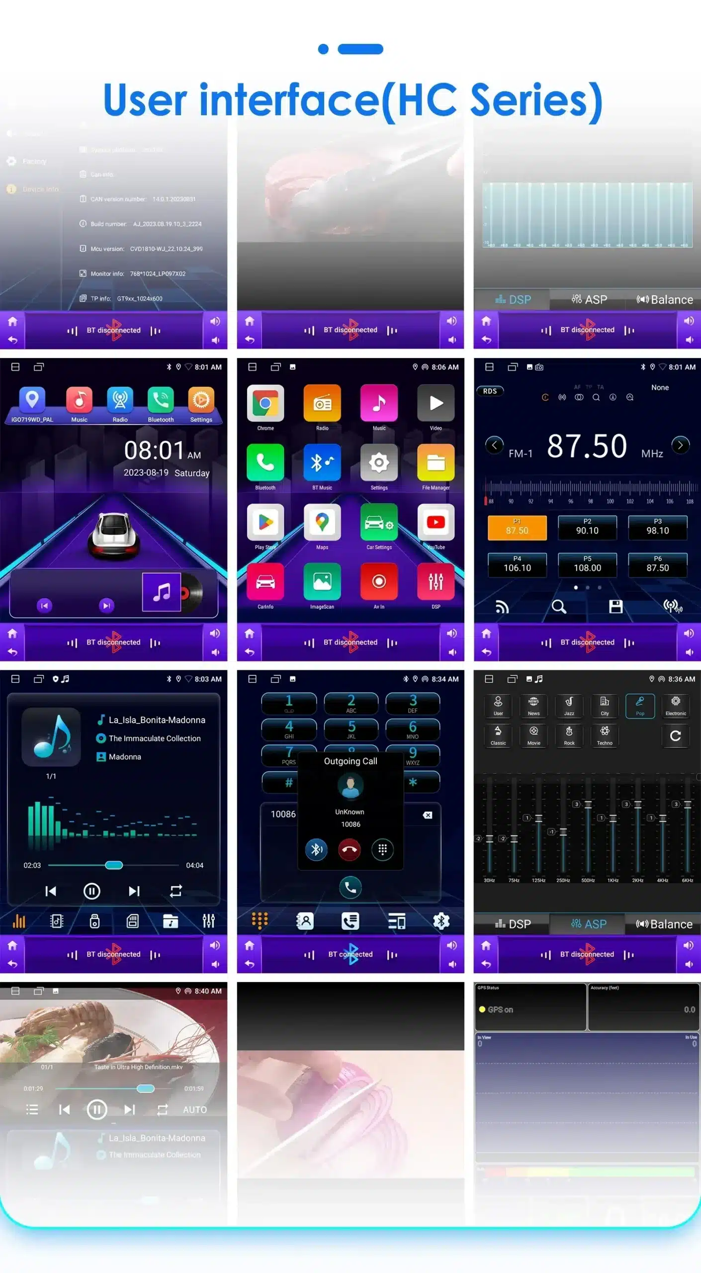 Android autoraadio 2Din Ford Fiesta MK7 2009 - 2016 | kujundav pilt e-kaubamaja pildikogust