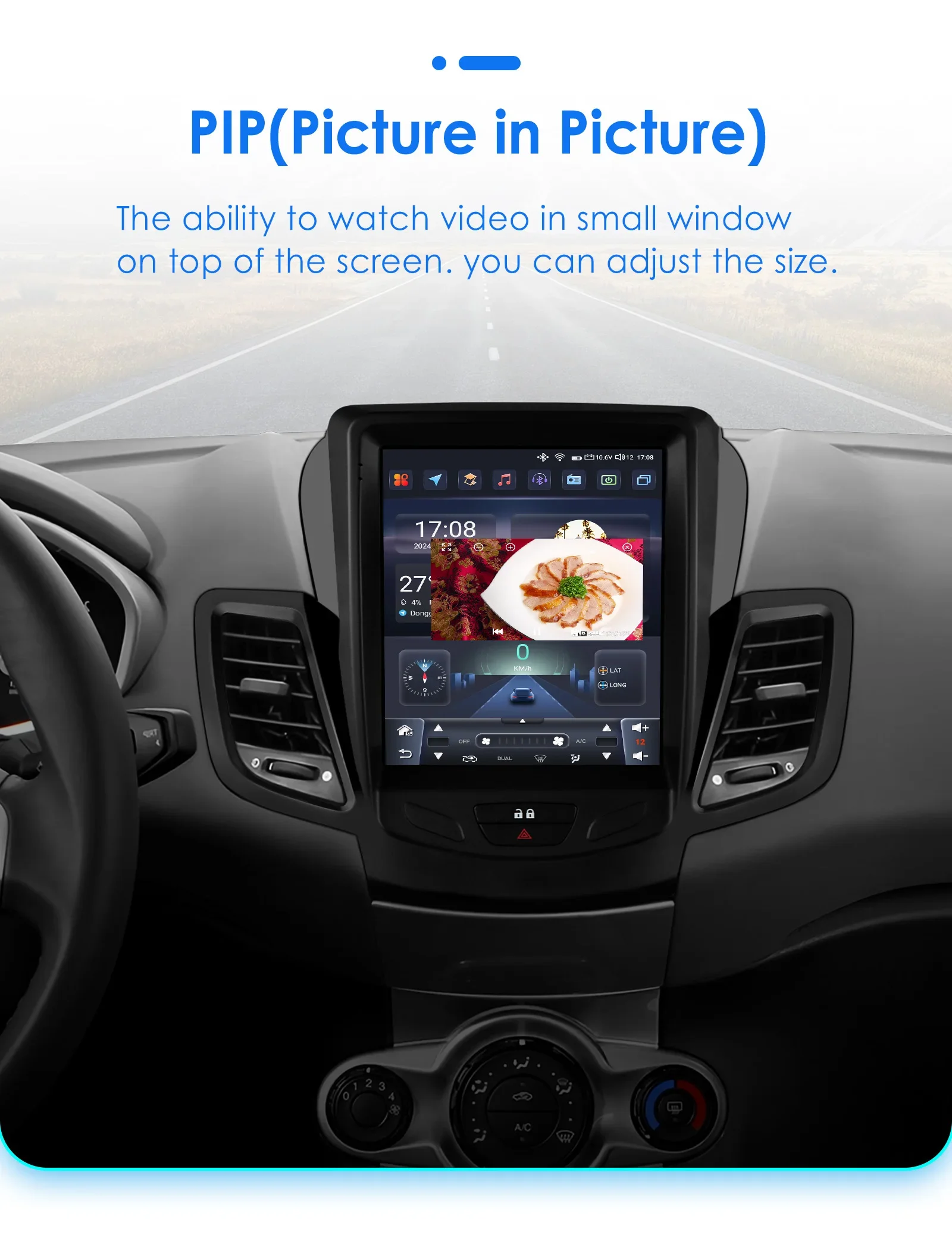 Android autoraadio 2Din Ford Fiesta MK7 2009 - 2016 | kujundav pilt e-kaubamaja pildikogust