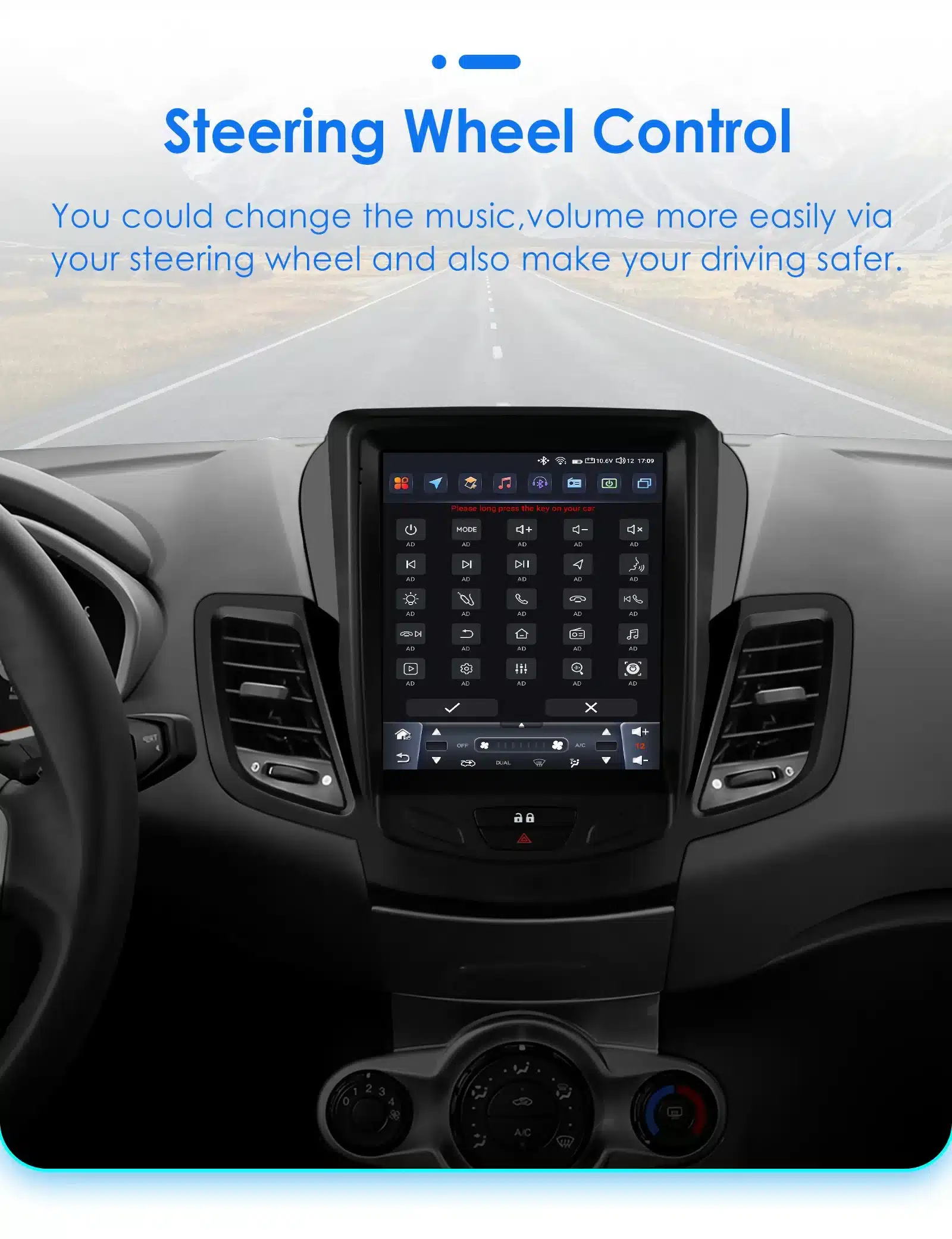 Android autoraadio 2Din Ford Fiesta MK7 2009 - 2016 | kujundav pilt e-kaubamaja pildikogust