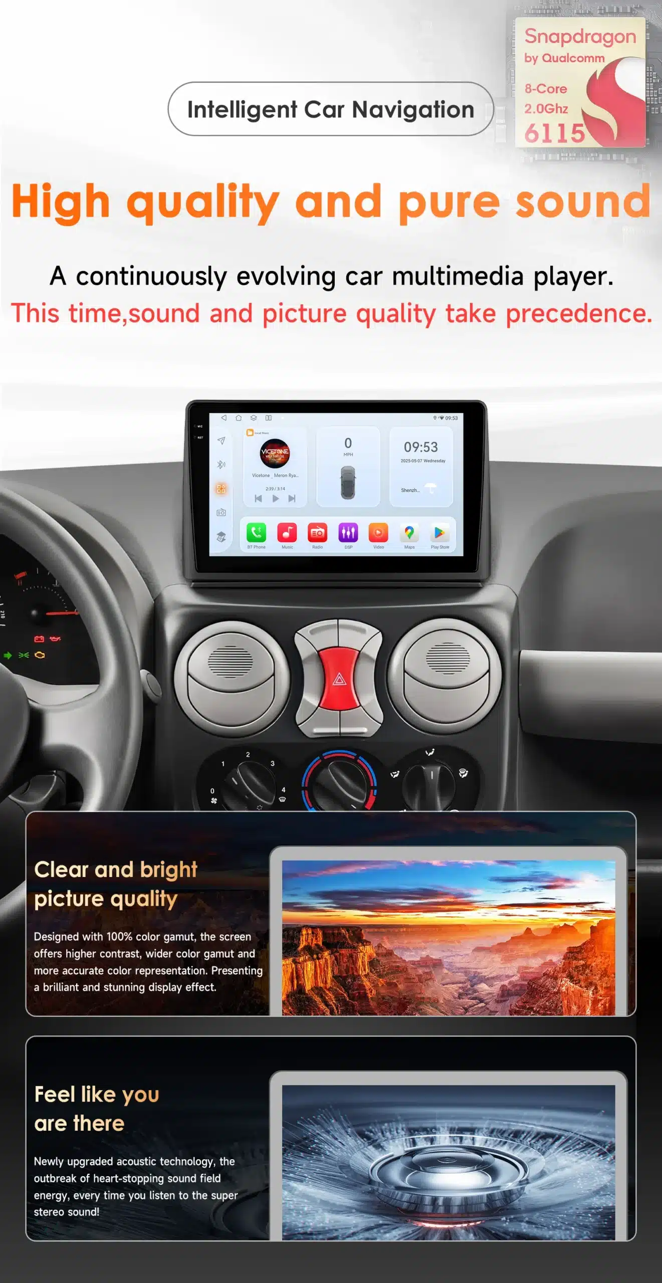 Autoraadio Fiat Doblo 2002-2009, GPS navigeerimine, 360° kaamera | kujundav pilt e-kaubamaja pildikogust