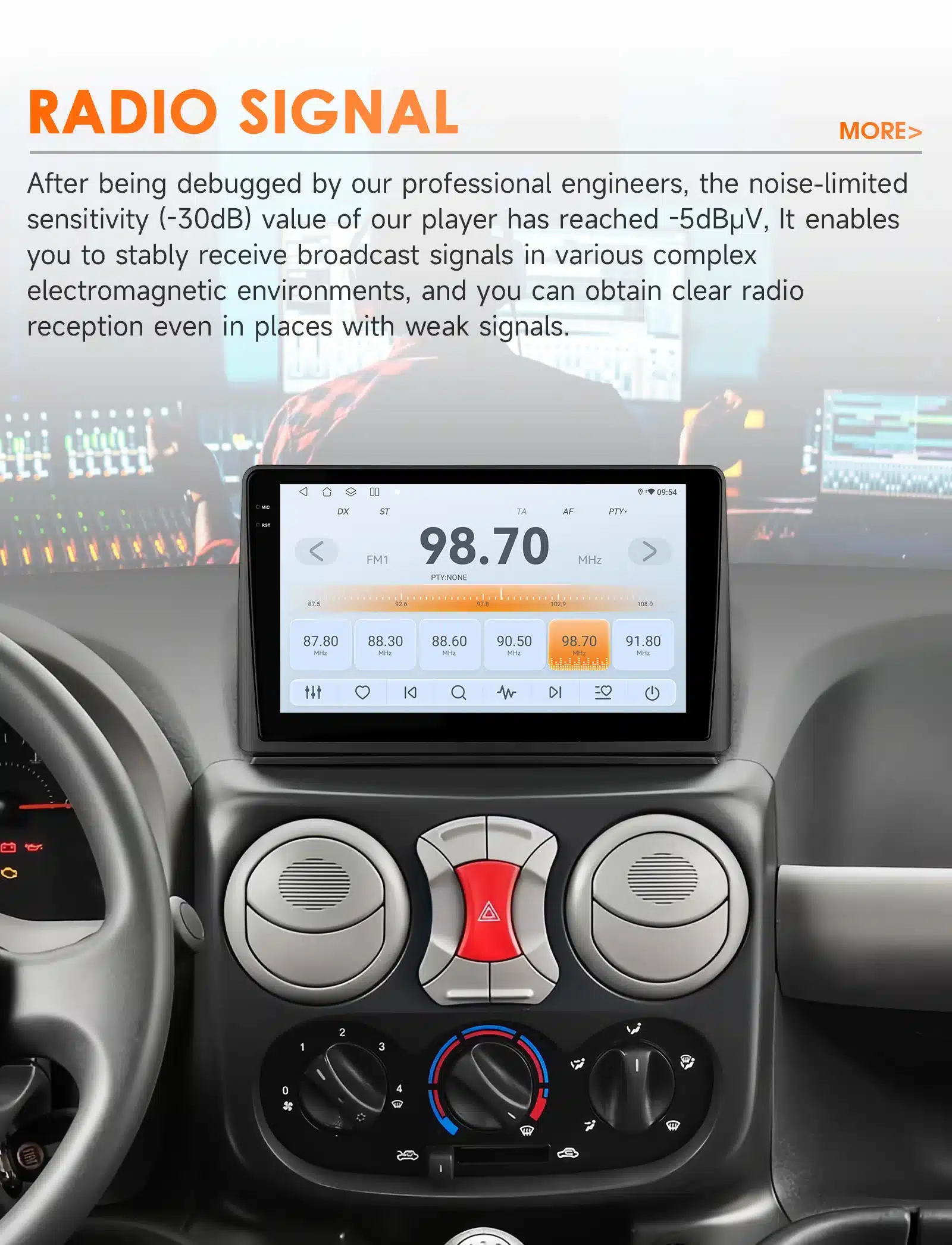 Autoraadio Fiat Doblo 2002-2009, GPS navigeerimine, 360° kaamera | kujundav pilt e-kaubamaja pildikogust