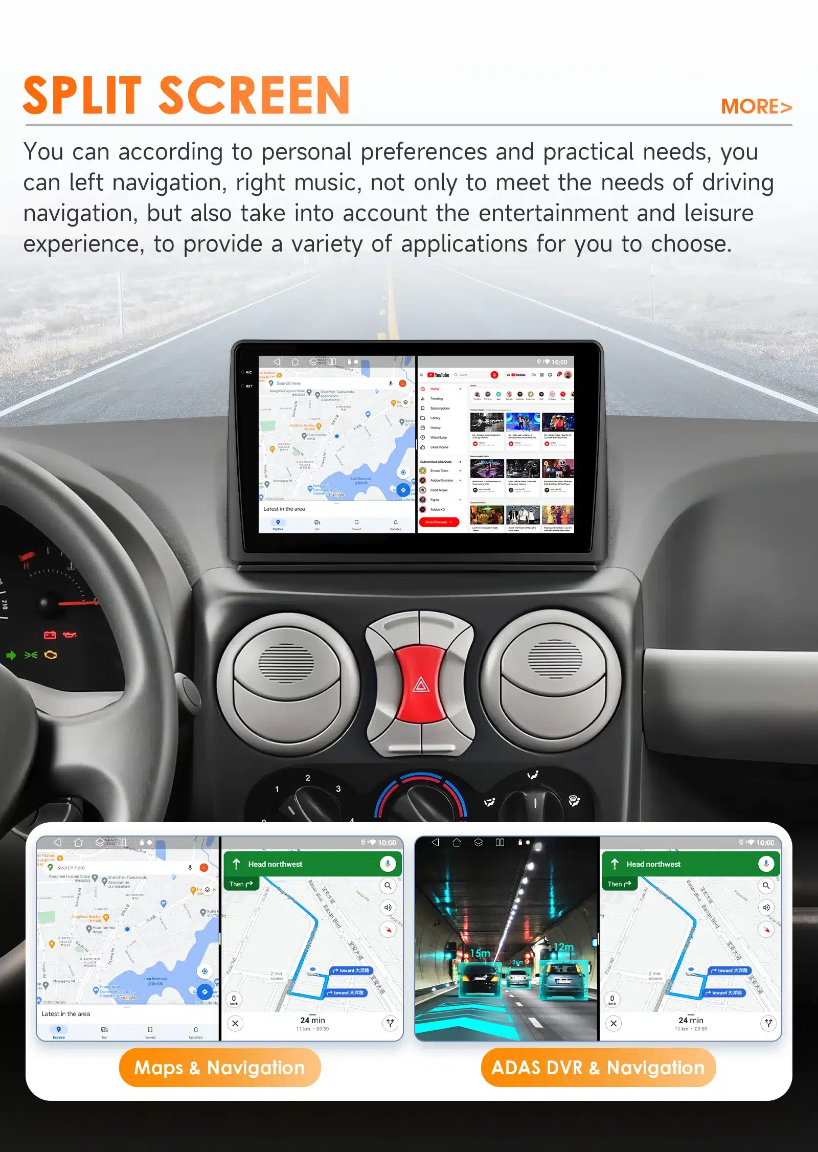 Autoraadio Fiat Doblo 2002-2009, GPS navigeerimine, 360° kaamera | kujundav pilt e-kaubamaja pildikogust