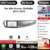 Autoraadio 9 tolli Carplay 4G ja WiFi Alfa Romeo Giulietta 2015-2018 | E-pood Tootemaailm Autoraadio 9 tolli Carplay 4G ja WiFi, hõbedane disain, paigaldatud Alfa Romeo Giulietta 2015-2018, näidik andmete ja nutirakenduste ikoonidega, klanitud kaasaegne viimistlus.