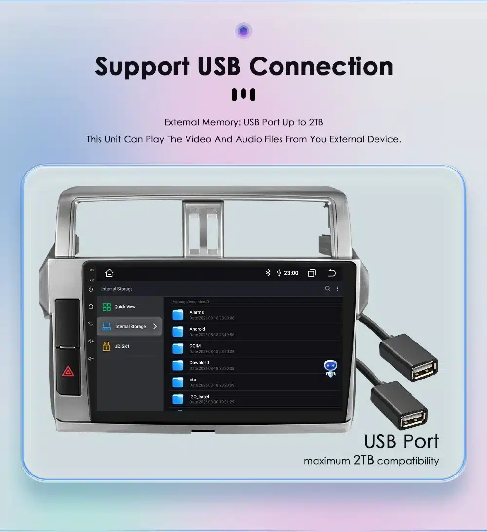 2 Din Android Autoraadio GPS-iga Toyota Land Cruiser Prado | kujundav pilt e-kaubamaja pildikogust