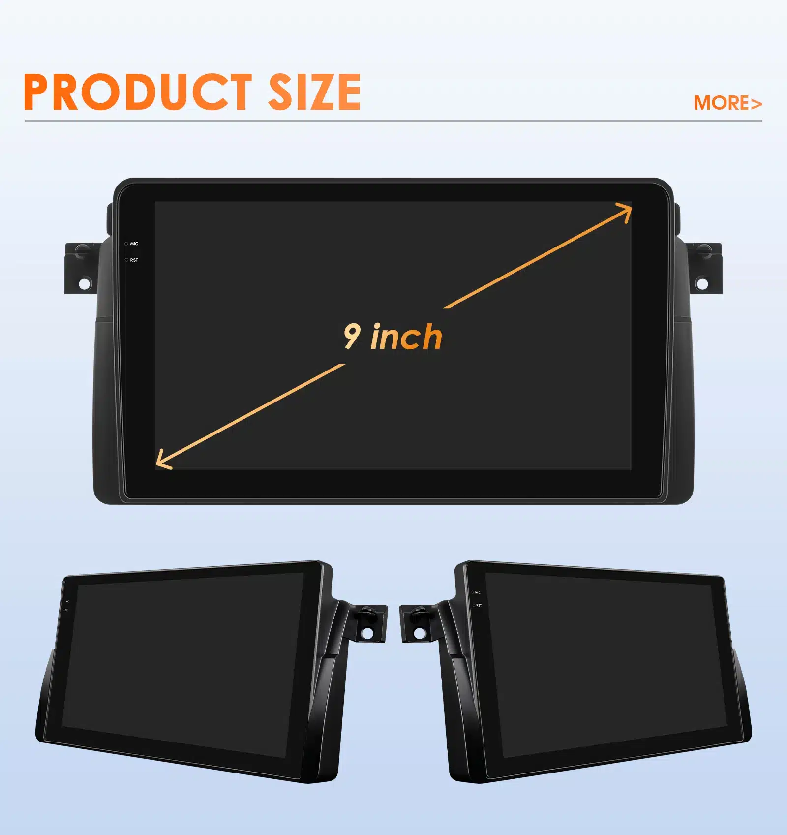 Auto raadio 9" 4G ja GPS-iga BMW 3 seeria E46 1998-2005 | kujundav pilt e-kaubamaja pildikogust