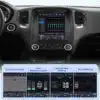 Multimeedia autoradio Dodge Durango 2014-2020: suure eraldusvõimega puutetundlik ekraan, heliseadete juhtimine, GPS ja CarPlay funktsioonid vastupidava armatuurlaua taustal.