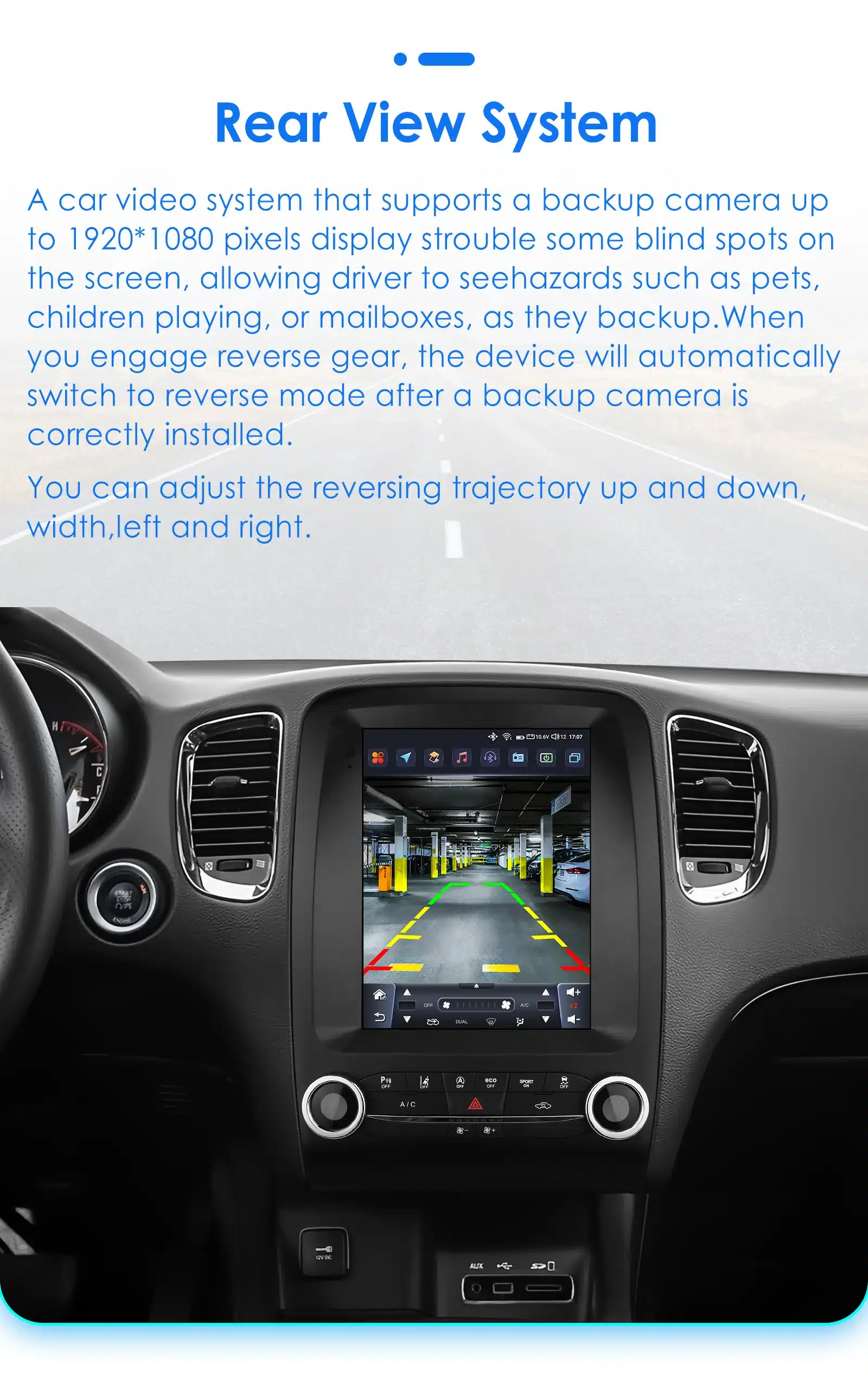 Multimeedia autoradio Dodge Durango 2014-2020, GPS ja CarPlay | kujundav pilt e-kaubamaja pildikogust
