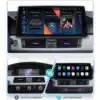 BMW Android autoraadio GPS-iga ja Carplay toega E60 E90 | E-pood Tootemaailm Stiilne BMW Android autoraadio, GPS-iga ja Carplay toega, paigaldatud armatuurlauale E60 E90. Suur värvikas ekraan kuvab navigatsiooni, muusika ja rakenduste valikuid.