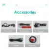 BMW Android autoraadio GPS-iga ja Carplay toega E60 E90 | E-pood Tootemaailm Foto viiest aksessuaarist, sealhulgas toitekaabel, 4G LTE antenn, USB kaabel, AUX juhe ja GPS antenn, mis on pakutud BMW Android autoraadioga, GPS-i ja Carplay toega E60 E90 jaoks. Kõik elemendid on paigutatud hallile taustale.