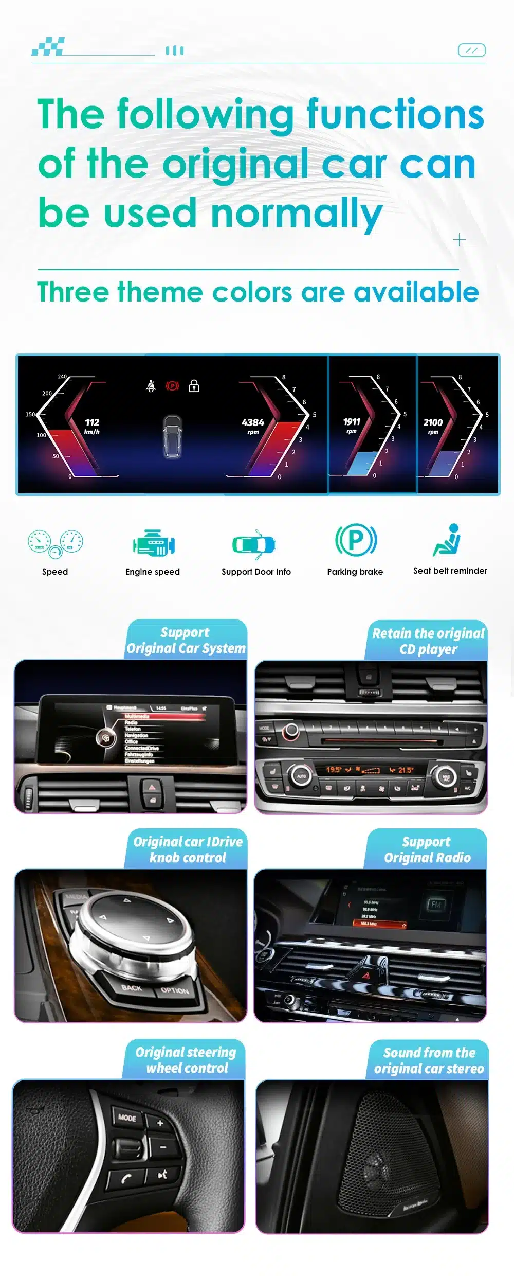 BMW Android autoraadio GPS-iga ja Carplay toega E60 E90 | kujundav pilt e-kaubamaja pildikogust