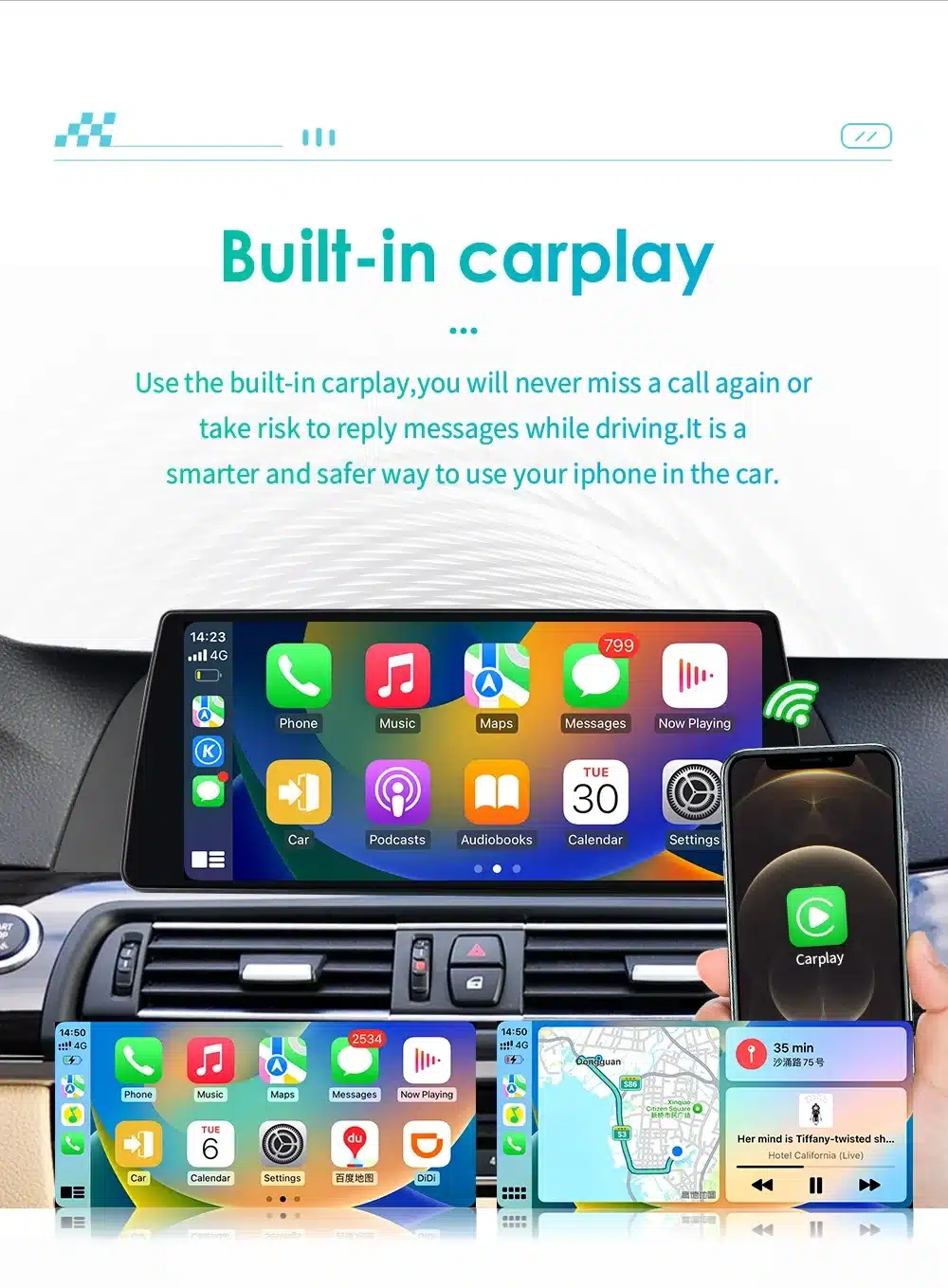 BMW Android autoraadio GPS-iga ja Carplay toega E60 E90 | kujundav pilt e-kaubamaja pildikogust