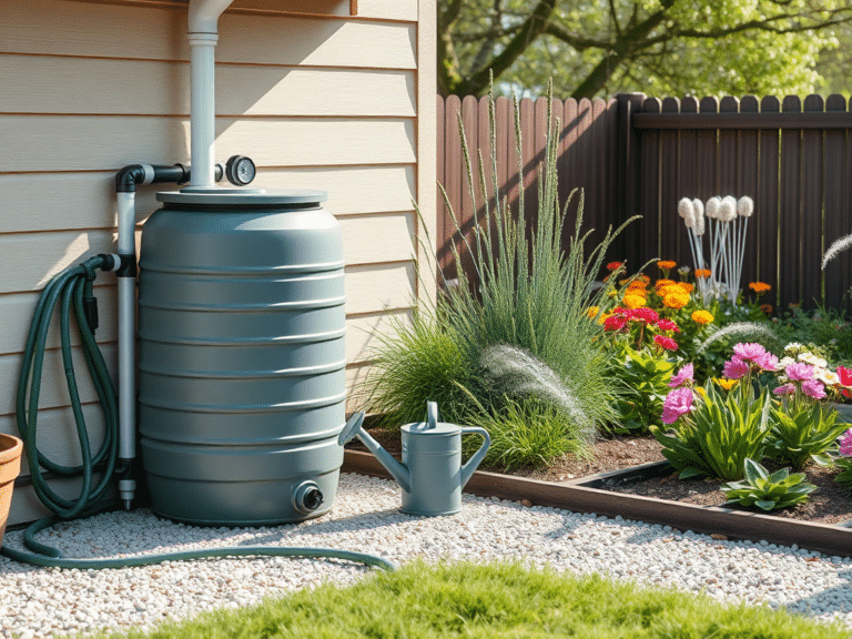 Vihmaveetünn maja vihmaveetorustiku all aias