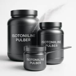 Erinevad isotoonilise pulbri pakendid laual