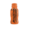 Helkoranž pudel kofeiinivaba shotiga TREC Boogieman Shot Caffeine Free 100ml, Ice Tea Peach, millel on mustade ja oranžide tekstidega sildid ning keerdkorgiga kaas. Pudelit ümbritseb hele taust, mis toob esile toote värvid ja disaini.