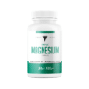 Valge pudel Magneesium TREC TRIPLE MAGNESIUM COMPLEX 120 kapslit tekstiga, mis esitleb kolme magneesiumi vormi kõrget imenduvust. Pudelil on roheline ja valge kujundus, mis paistab silma puhta ja minimalistliku taustal.