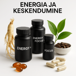 Erinevad toidulisandid, mis toetavad energiat ja keskendumist