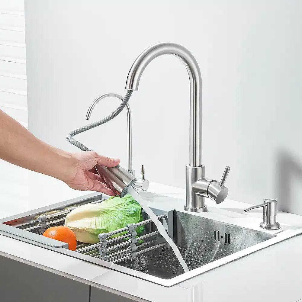 Roostevabast terasest köögivalamu kraaniga 55x45cm komplekt | kujundav pilt e-kaubamaja pildikogust