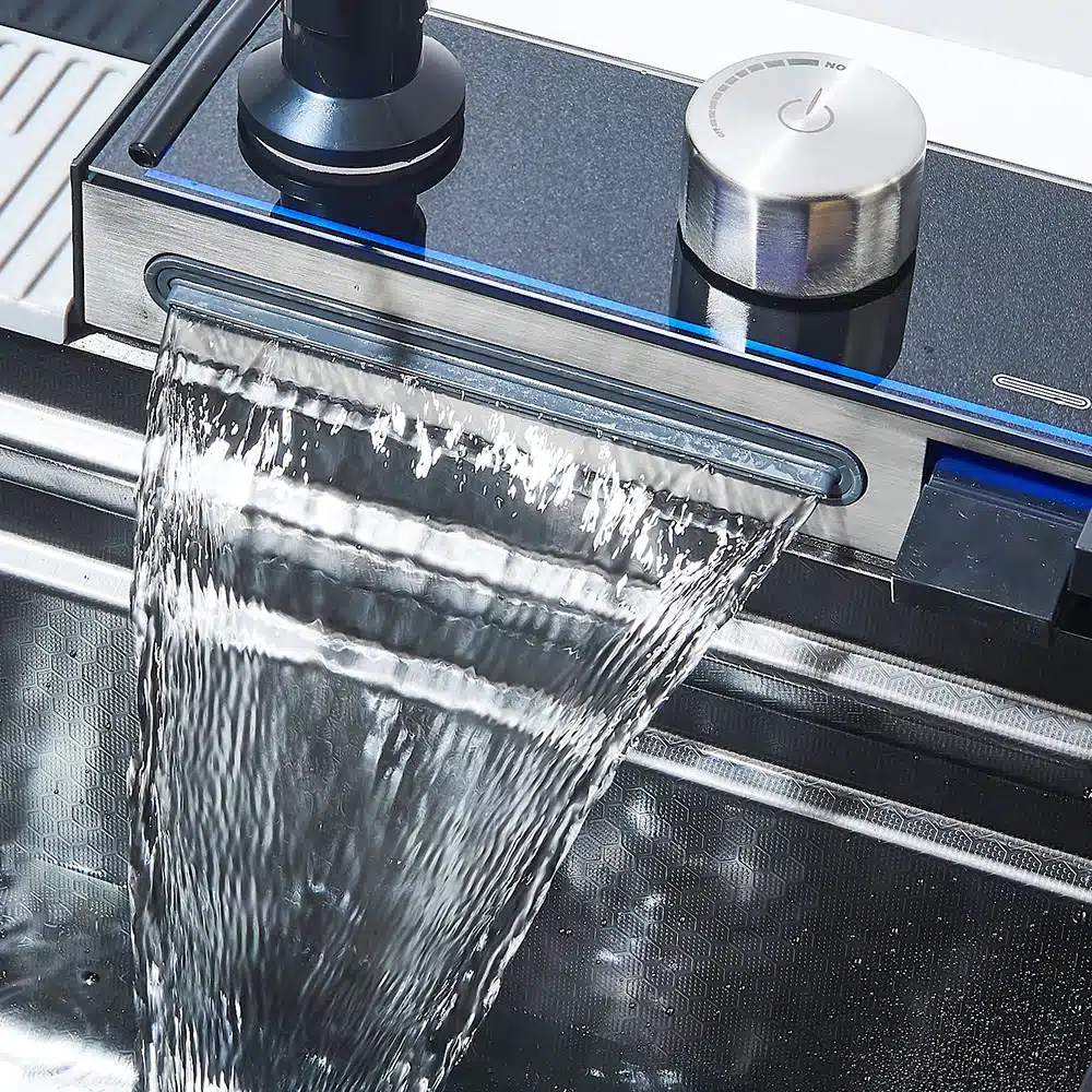 Köögivalamu 304 roostevabast terasest, suur integreeritud kraan | kujundav pilt e-kaubamaja pildikogust