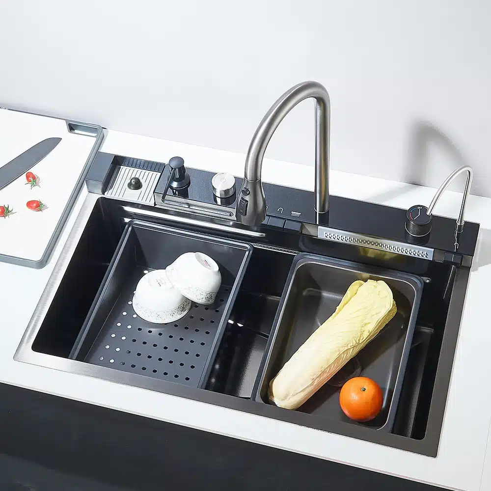 Köögivalamu 304 roostevabast terasest, suur integreeritud kraan | kujundav pilt e-kaubamaja pildikogust